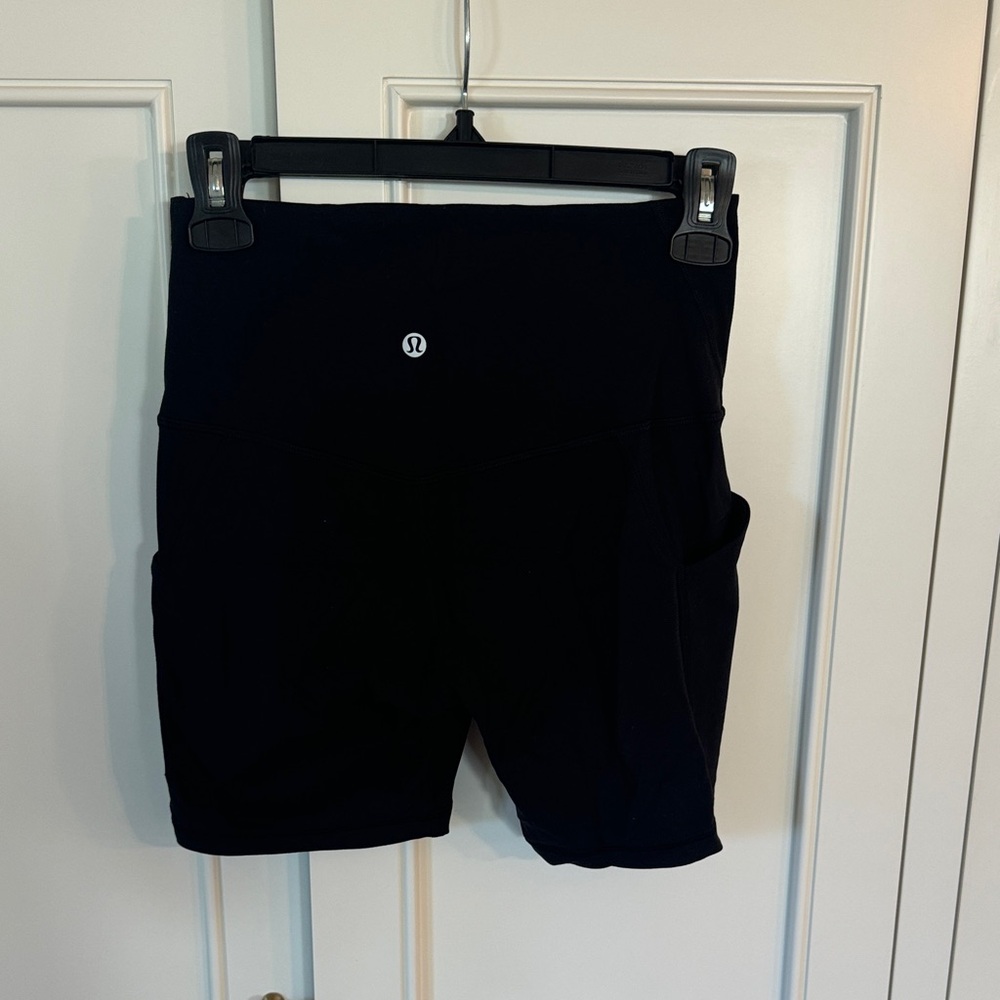 lululemon athletica Black High-Rise Workout Shorts
